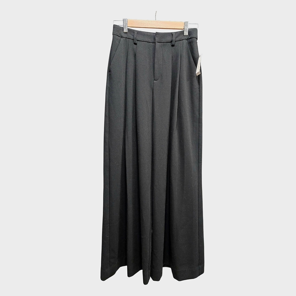 Anthropologie Maeve The Avery Black Wide Leg Pants Size 2 New With Tags Pleated - Picture 4 of 14